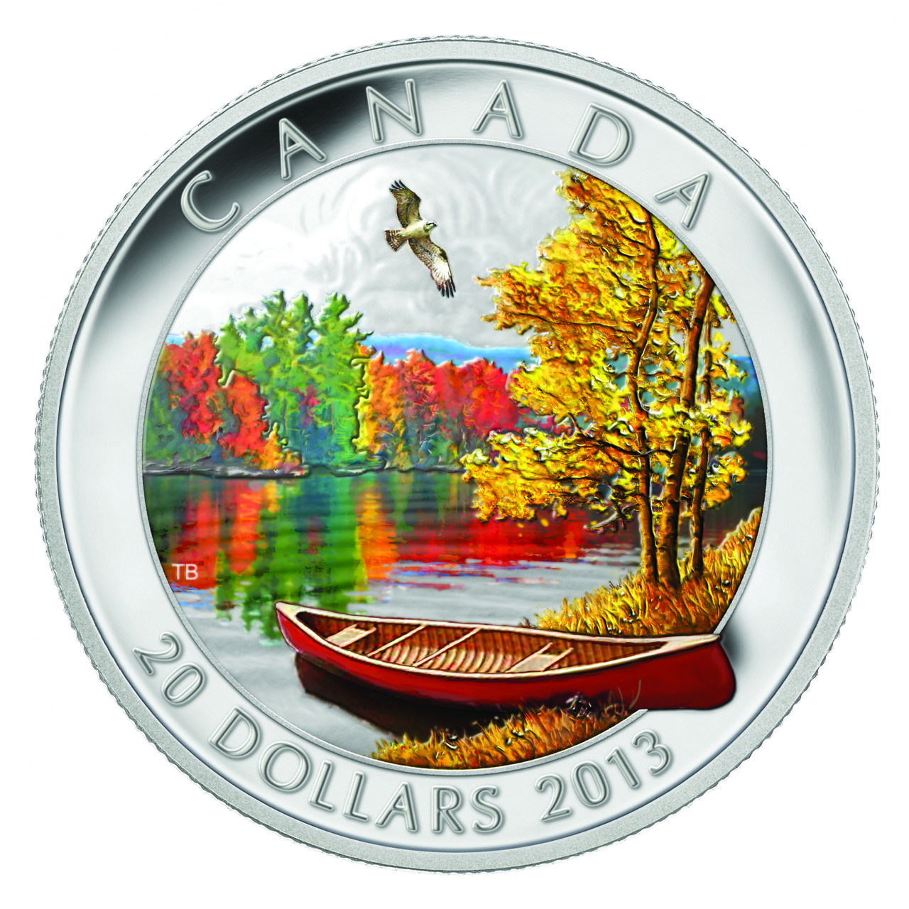 CANADA 2013 $20 Fine Silver Commemorative Coin - Autumn Bliss - Fine 1oz Silver Coin